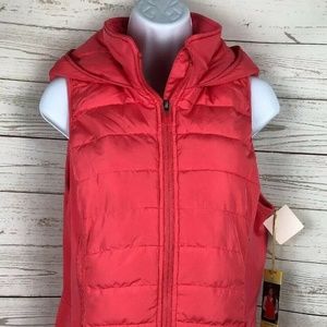 Tangerine Women’s Full Zip Hoody Vest Size Medium